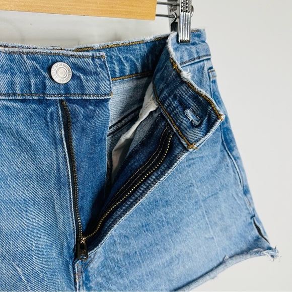 Abercrombie & fitch the 4” mom short high rise size 0/25 blue - Picture 4 of 7